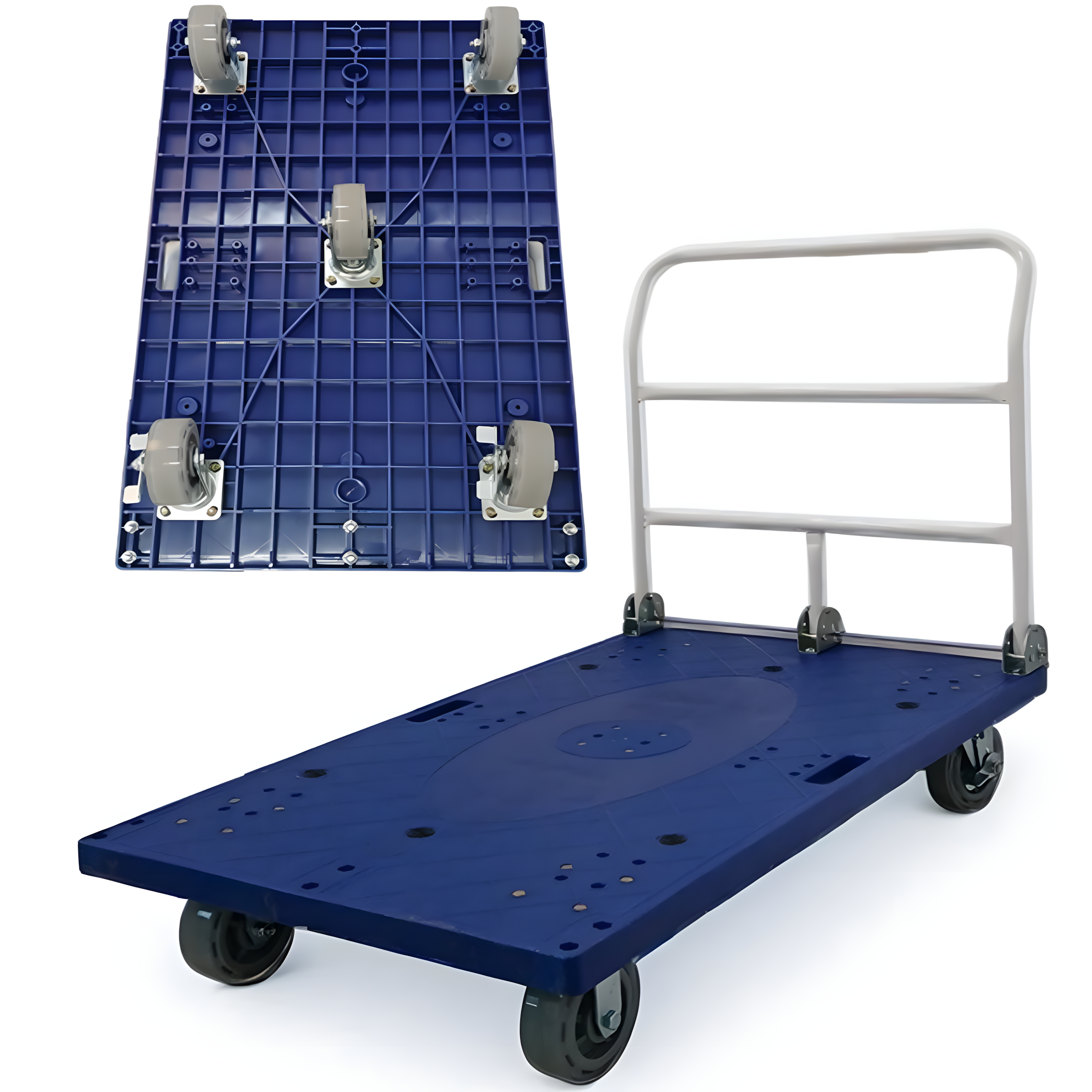 초대형 접이식대차(무소음) 700*1200 우레탄바퀴(고정2개, 회전3개) 구르마 핸드 사각카트 손수레 금강C&C 157,000원