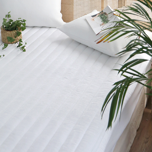 베이직톤 냉감패드 풍기인견 누빔 10cm 더 넉넉한 고정밴드 여름침대패드, 화이트 99,000원