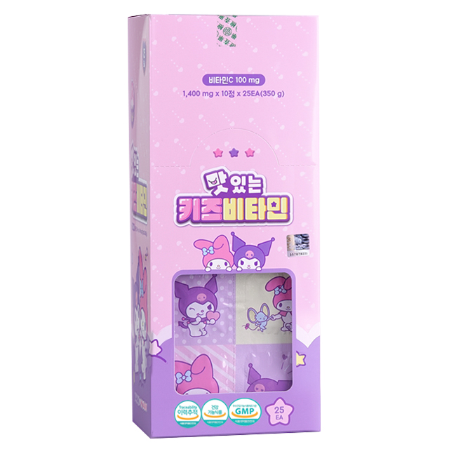 산리오 쿠로미 마이멜로디 맛있는 키즈비타민 250정, 350g, 1개 16,900원