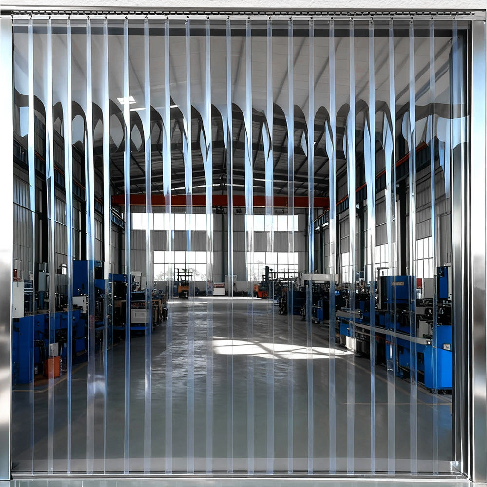 PVC 투명단열커튼 방풍비닐 방수 외풍 차단 단열난방 바람막이 방한 산업용 비닐막 출입구 비닐천막 대형커튼 옥상 테라스 방수포 9,100원