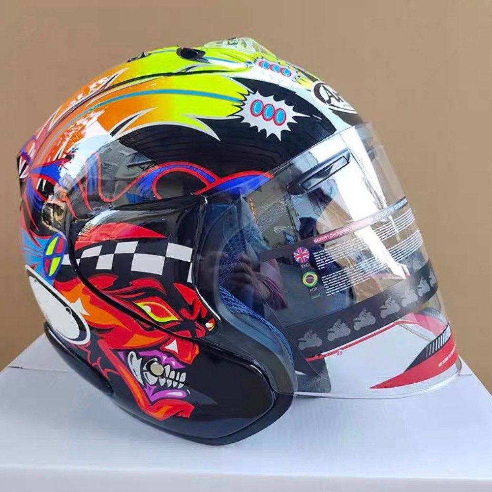 아라이 오토바이 헬멧 렌즈 투명 안전모 경량 용화 스쿠터 하프 커버 89,800원