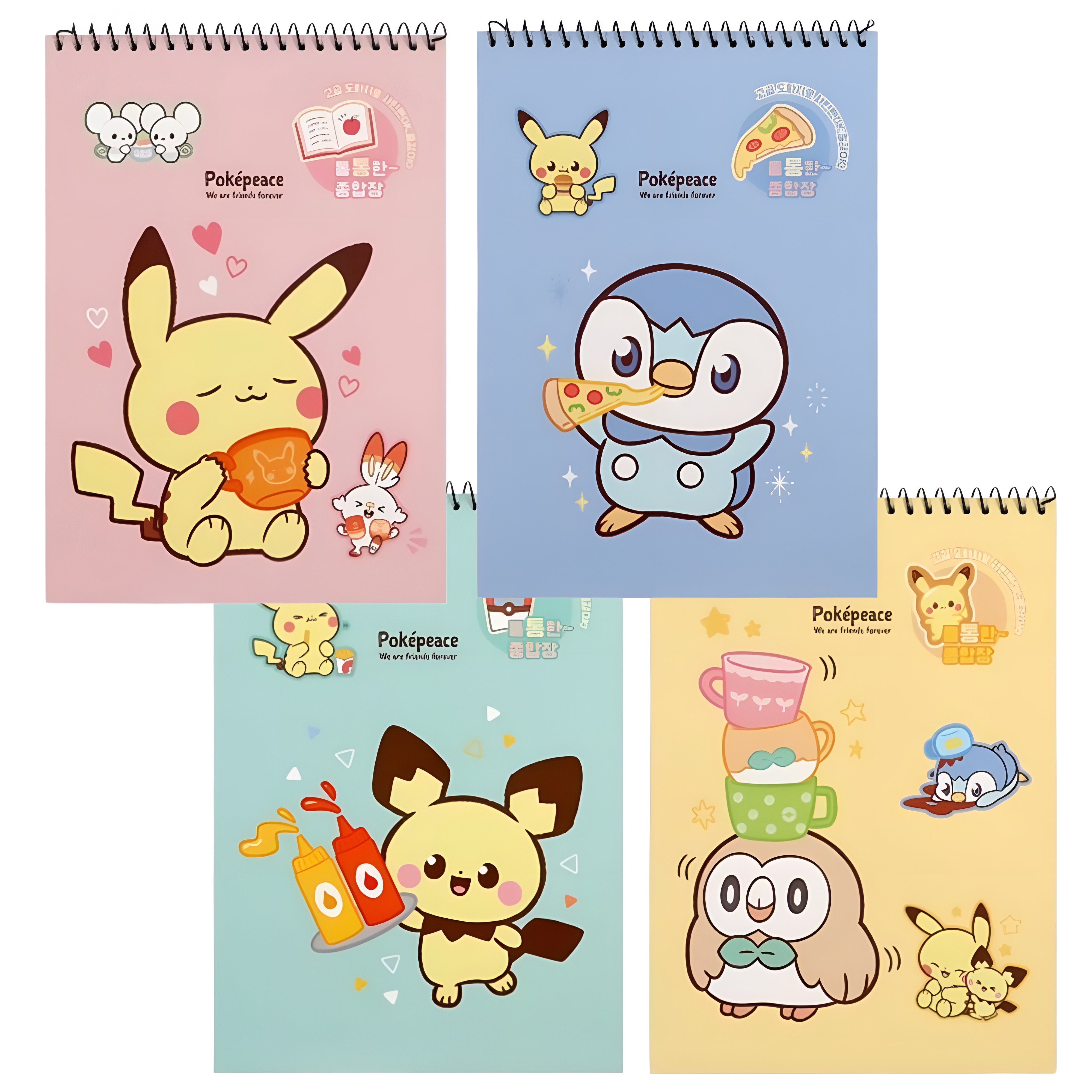 포켓몬스터 초등 무선 스프링 종합장 40매, 랜덤, 2개 11,800원