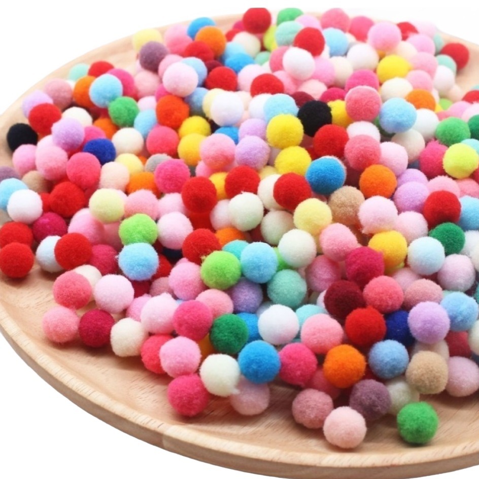 코히모 레인보우 색방울 폼폼이 1.5cm 5W0311, 1000개, 랜덤발송 8,500원