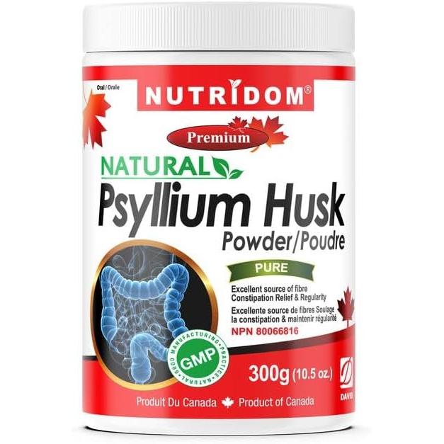 캐나다 뉴트리돔 NUTRIDOM Psyllium Husk Powder 실리엄허스크 차전자피 파우더, 300g, 2개 37,800원