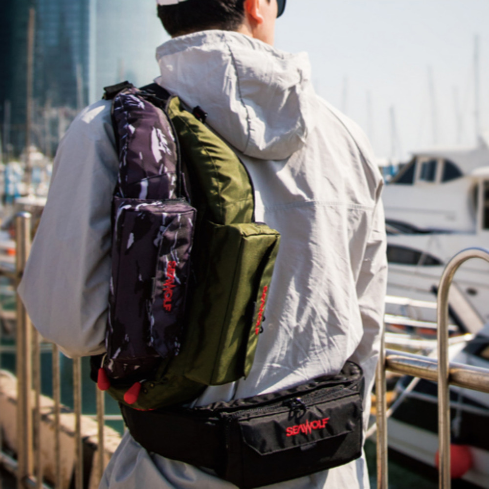 씨울프 허리 벨트 자동팽창식 구명조끼 선상낚시 대형 포켓장착 KOMSA 인증 153,000원