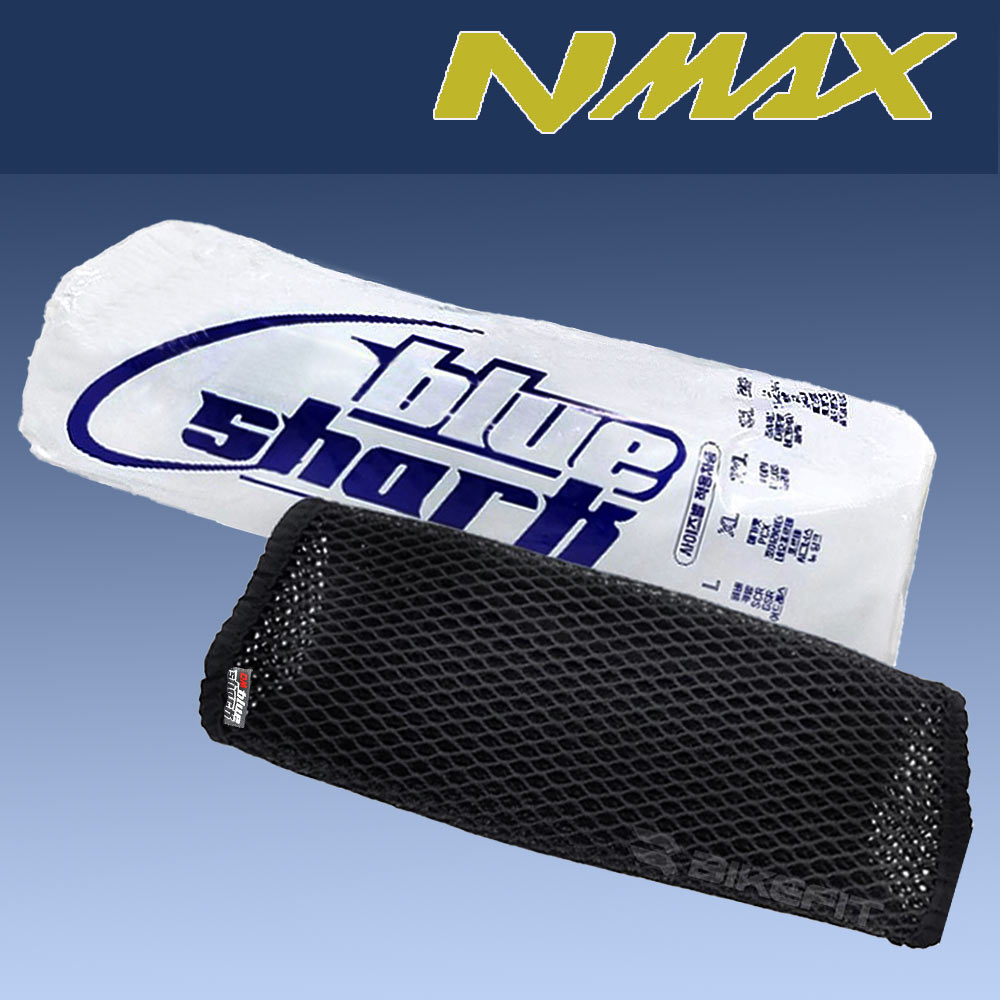 블루샤크 NMAX 쿨시트 쿨 여름방석 통풍시트 엔맥스 X밴드 고무줄 메쉬, 블랙, 1개 16,000원