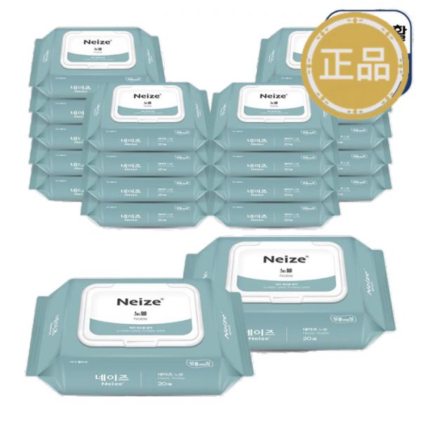 미래생활 네이즈 노블 프리미엄 유아물티슈 휴대용 캡형 20매 x 20팩 24,800원