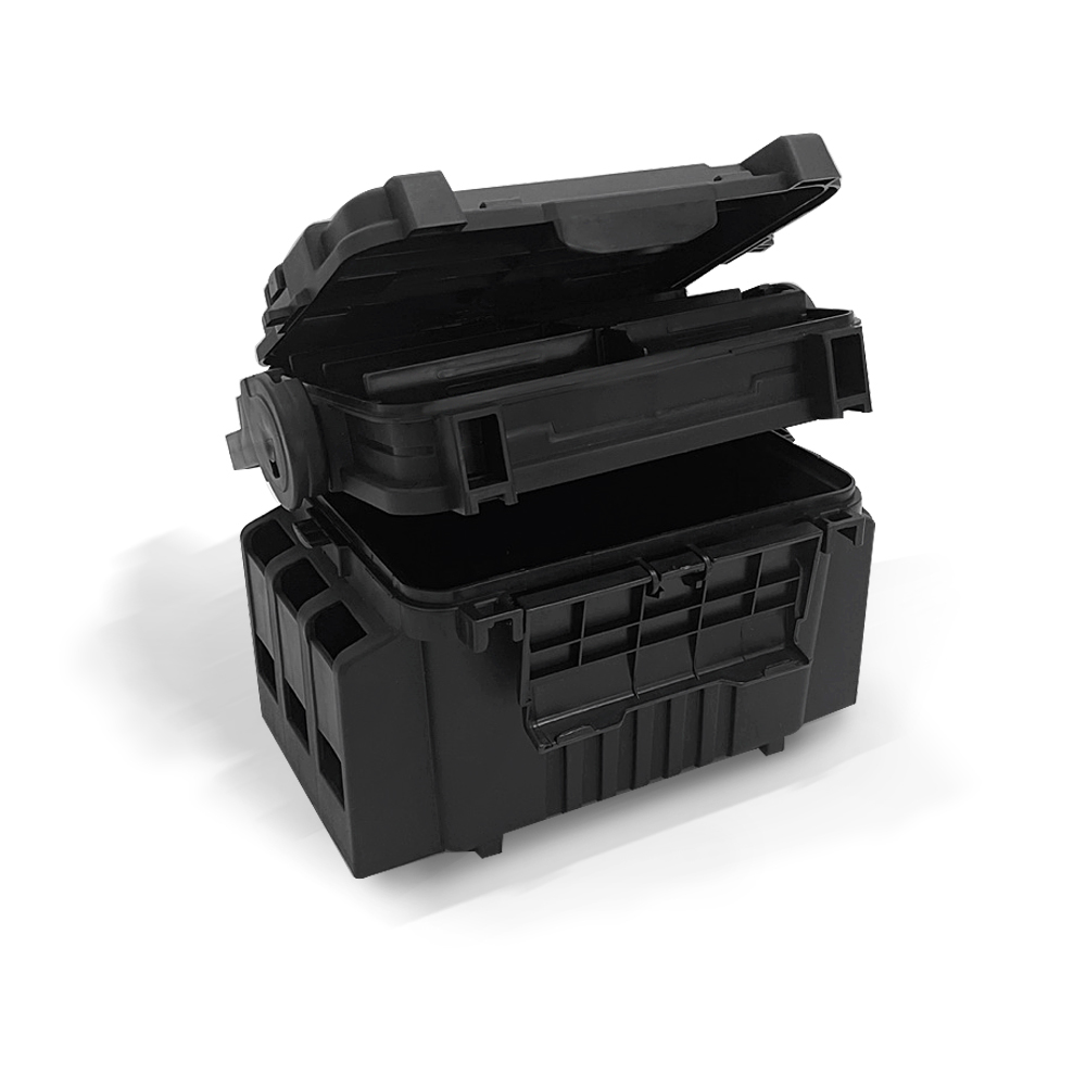 태클박스 낚시 소품 수납 보조가방 블랙 루어 에기 케이스 2단 구조 분리수납, 1개, 블랙 25,800원