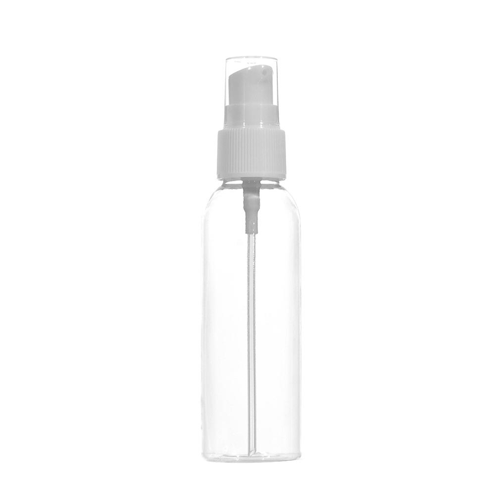 [묶음 1-50개] 에센스 펌프용기 50ml~100ml 허브스프레이공병, 1개, 60ml(L) 투명용기 흰색캡 500원