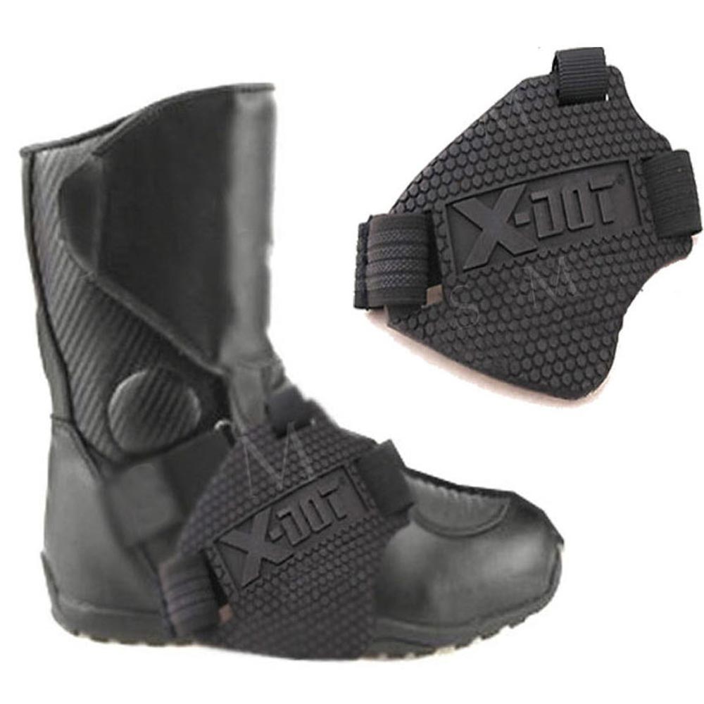 오토바이 신발 보호 패드 기어변속 스크레치 커버 탈부착 보호대, 블랙 8,500원