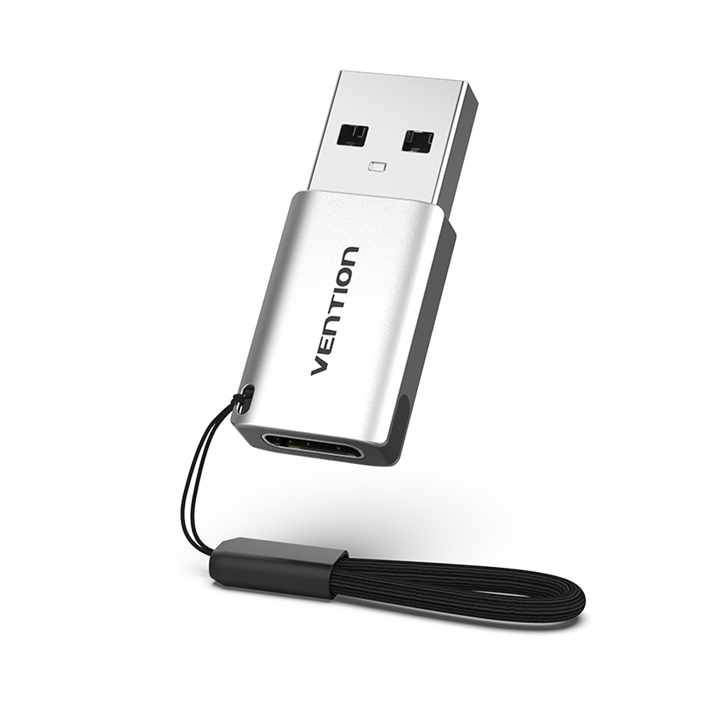 벤션 USB 3.0 to C타입 고속 스트랩 젠더, 26mm, 메탈그레이, 1개 10,400원