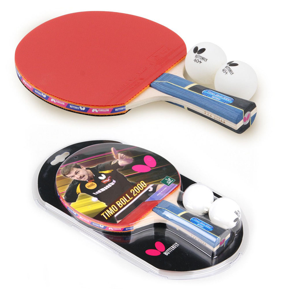 쉐이크핸드 탁구라켓1p + 공2P 버터플라이 티모볼 2000 FL그립 공인러버 완제품 43,900원