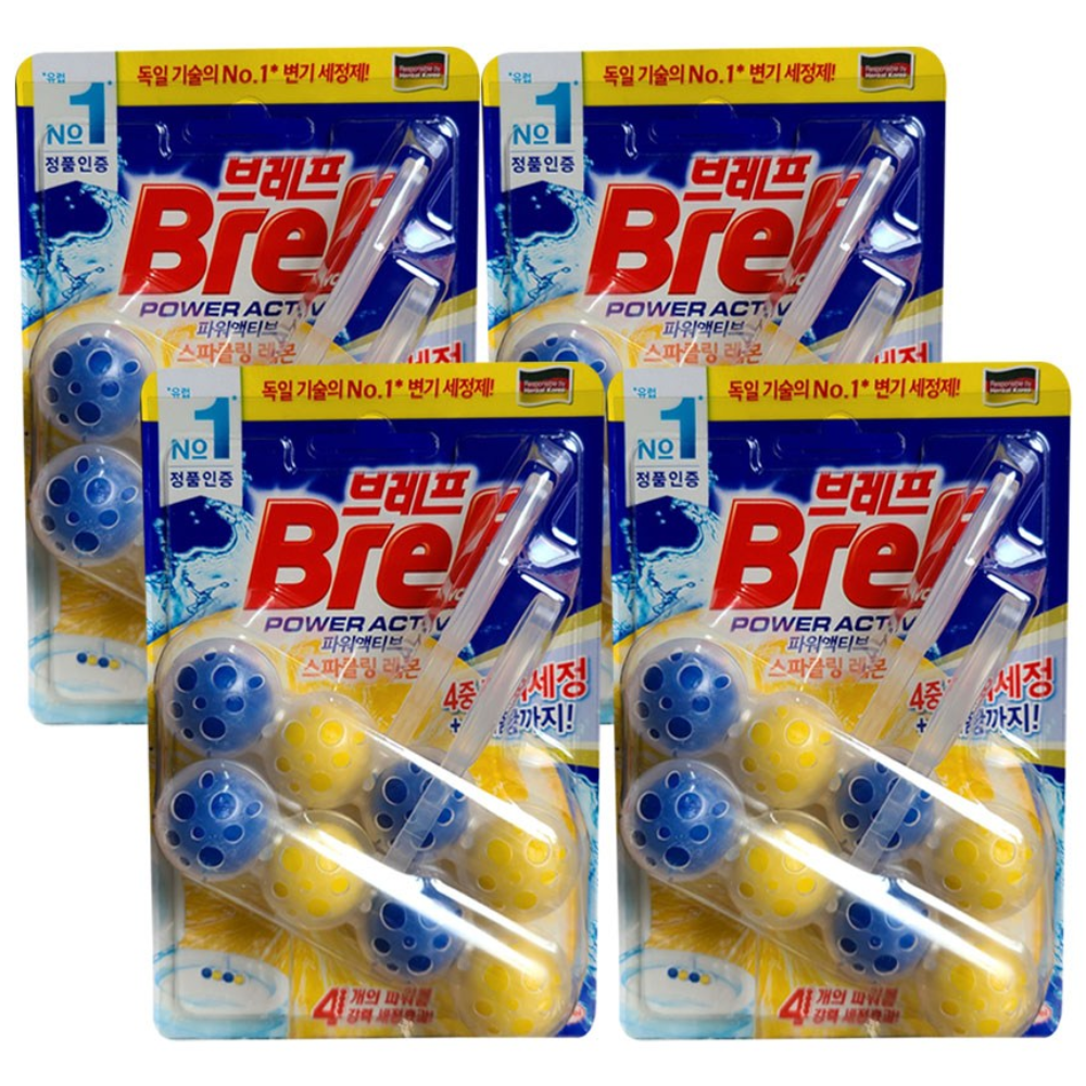헨켈 브레프 파워액티브 변기세정제 2P X4개 스파클링 레몬향 12,900원