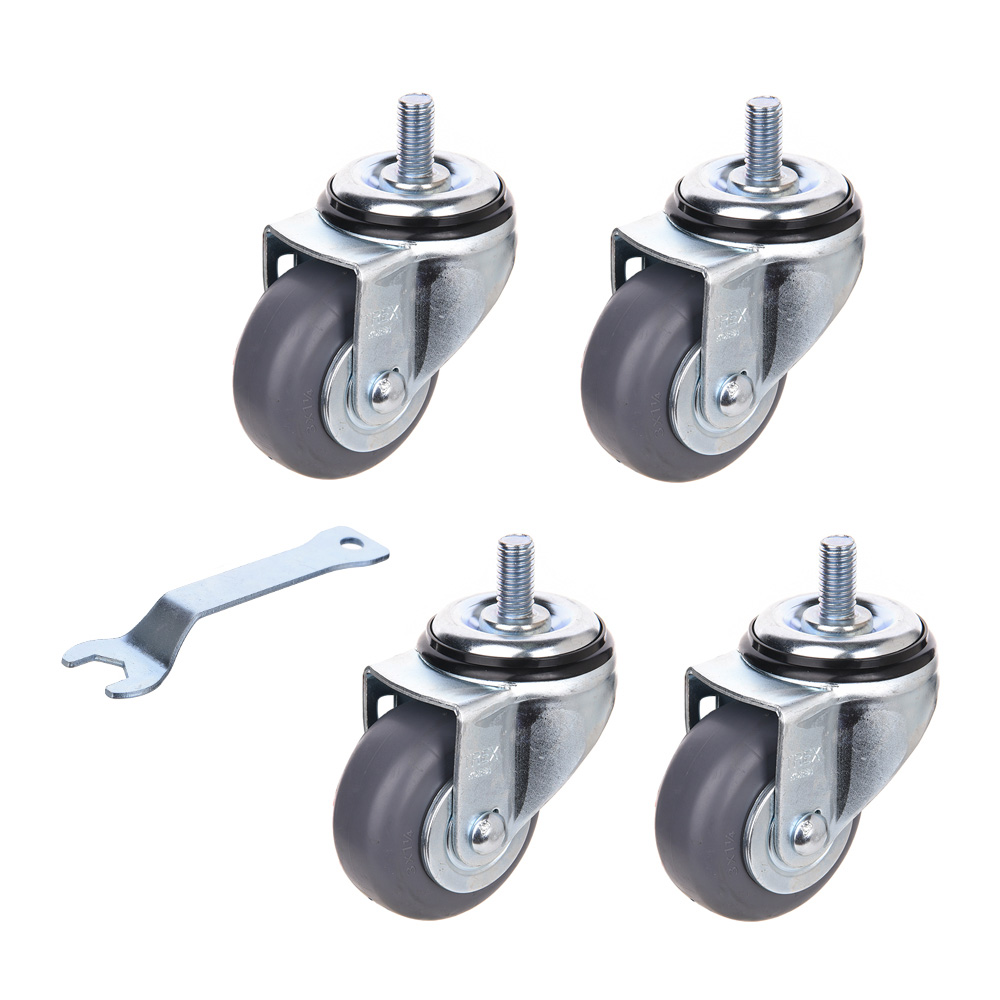 우레탄 저소음 고탄성 3인치 4인치 5인치 회전 회전브레이크 볼트 캐스터 바퀴 4개 세트, 4개 21,800원