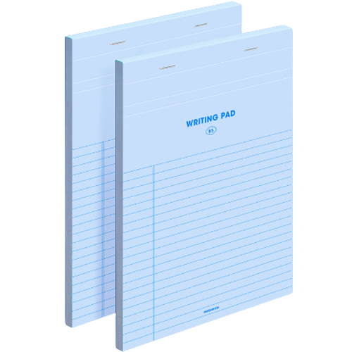 모트모트 라이팅 패드 노트 B5, 웨이브 블루, 60매, 2개 12,000원