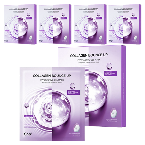 에스엔피 콜라겐 바운스 업 하이퍼액티브 겔마스크, 4개입, 5개 65,000원
