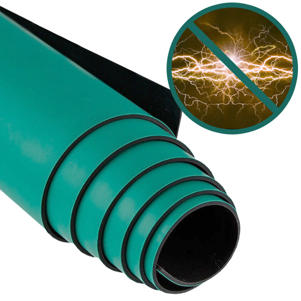 제전매트 2T 폭 60cm/80cm/100cm 길이 10M 정전기 미끄럼 방지 ESD, 녹색, 1개 80,000원