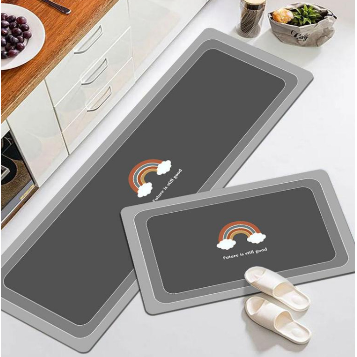 쿠션 규조토 세탁가능 발매트 세트(대형+소형), 무지개 21,000원