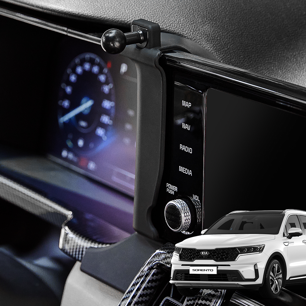 메이튼 쏘렌토 MQ4 전용 핸드폰 마운트 거치대, 1개, 블랙 15,000원