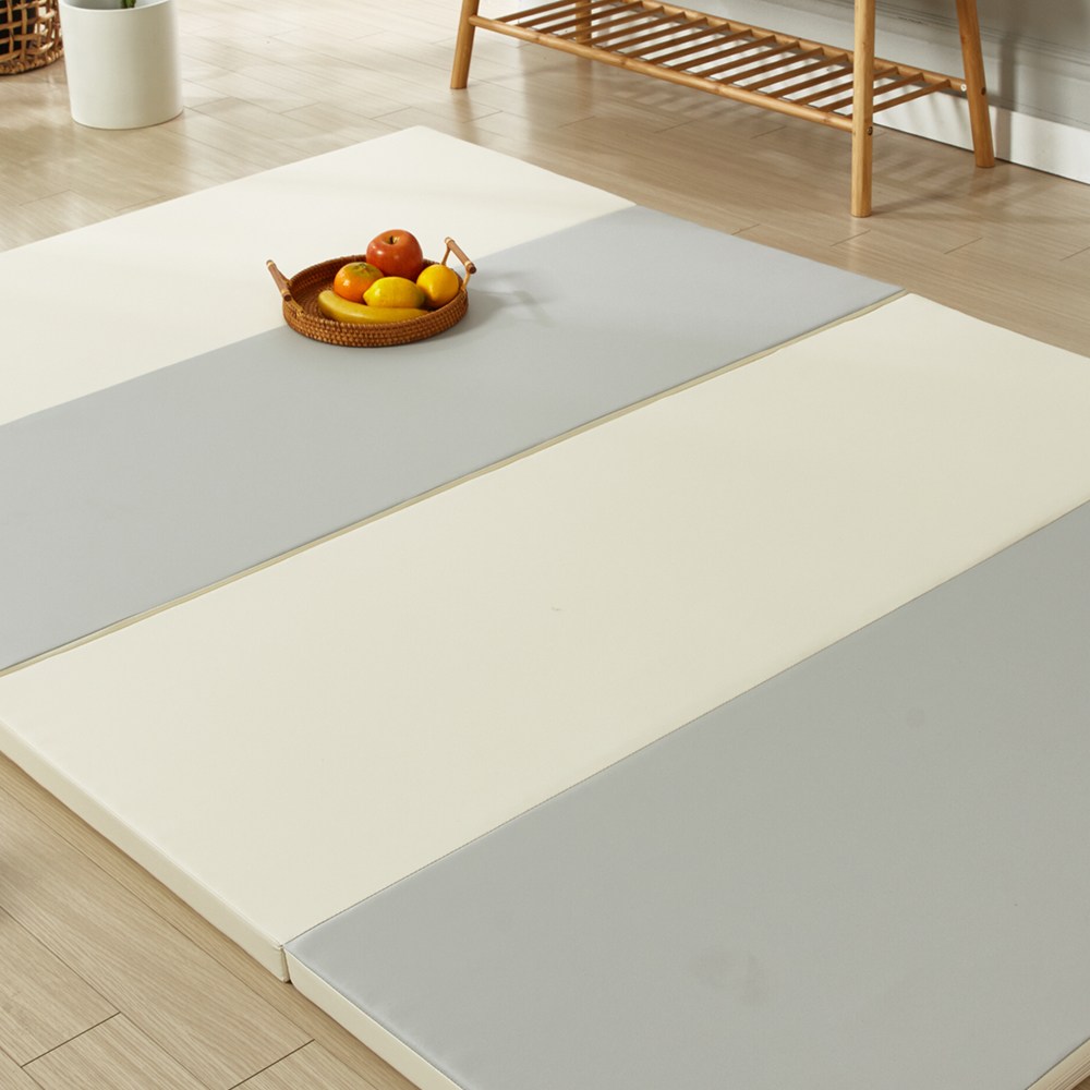 니두스 4cm 층간소음 아기놀이방 매트 유아 폴더매트 4단,5단 유아폴더매트, (폴더매트) 크림+그레이 144,000원