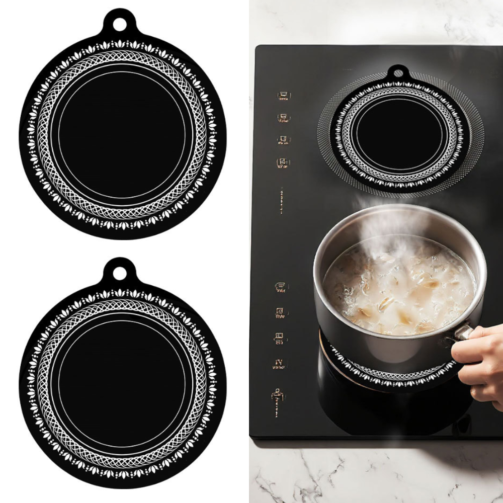 브레베네 미끄럼방지 인덕션 보호매트 대형, 2개, 블랙 11,900원