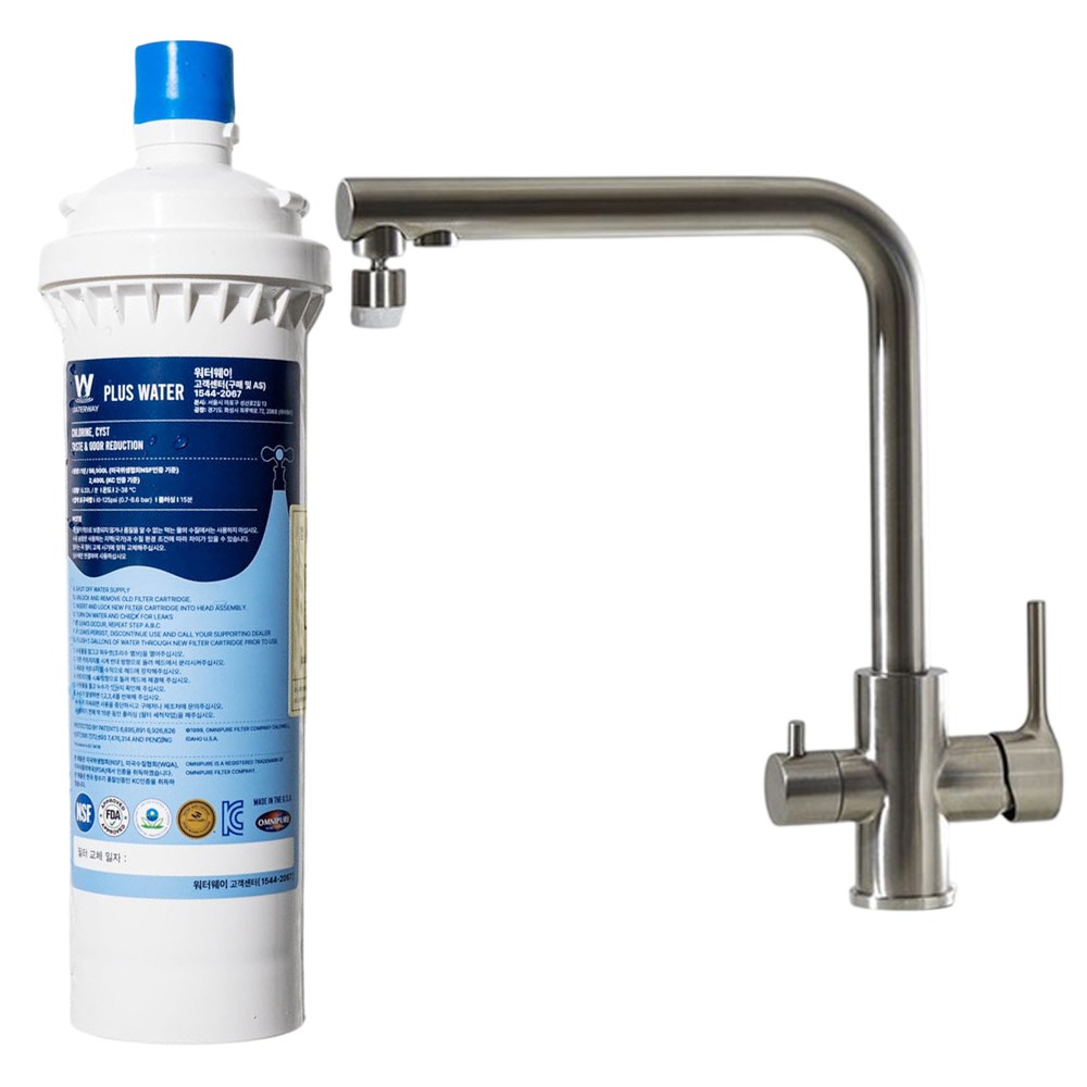PLUS워터 무타공 직수형 언더싱크 정수기 최고급필터, 방문설치(설치비후불)+필터포함 300,000원