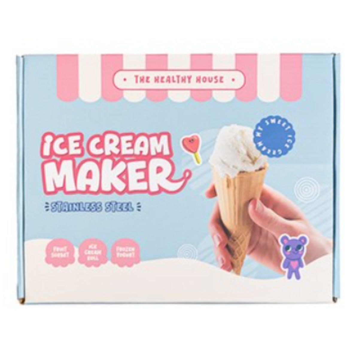 [국내배송] 건강한우리집 비옴 철판 아이스크림 여름방학 어린이 간식 만들기 세트 스텐 304, 1개, 스카이 블루 22,900원