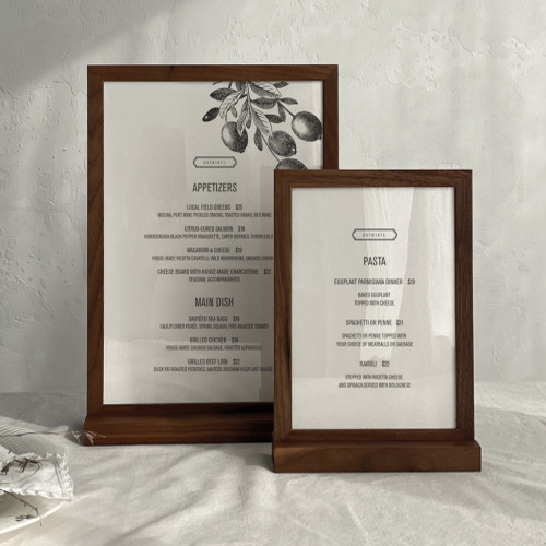 클립보드프로젝트랩 메뉴판 우드프레임 월넛 테이블 고급 카페 메뉴판 케이스 A5 A4 21,900원