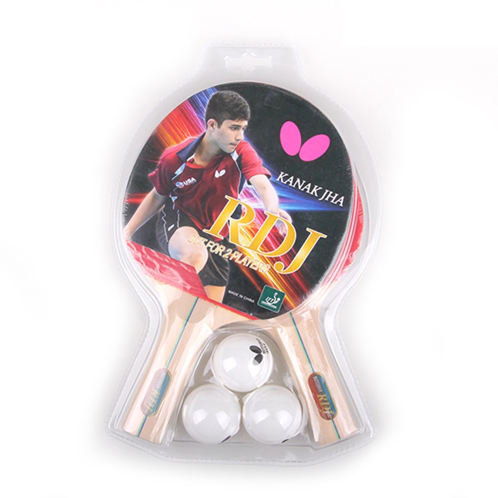 쉐이크핸드 탁구라켓2p+공3P 버터플라이 RDJ 공인러버 완제품 43,900원