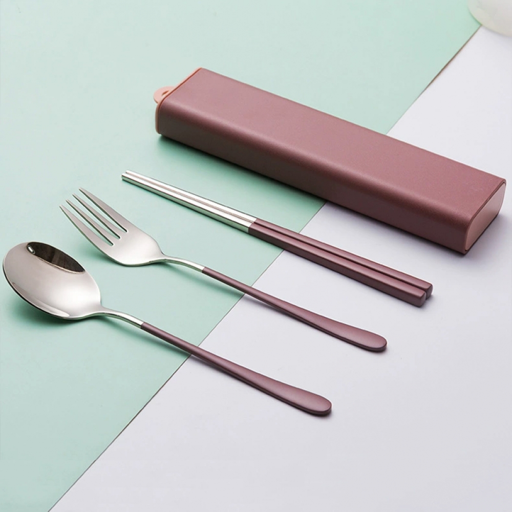 도매토피아 DOTO 식도락 휴대용 수저 + 포크 세트 8,680원