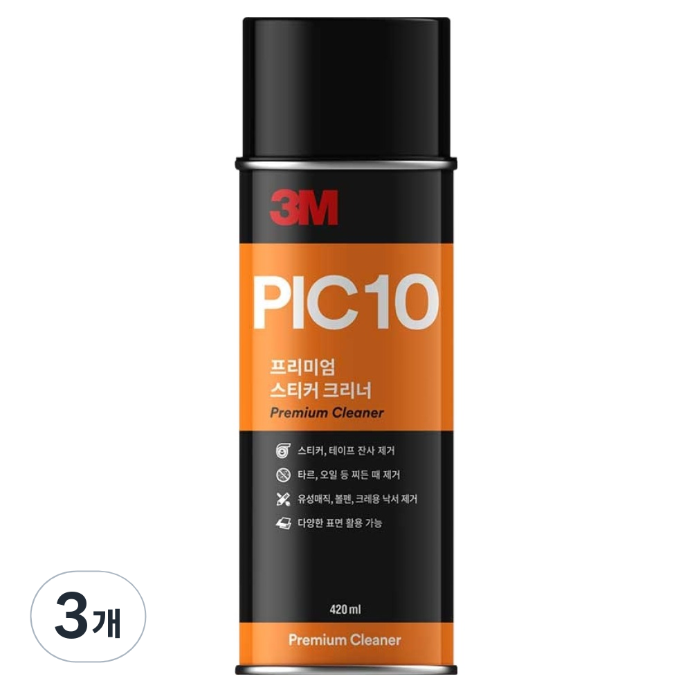 쓰리엠 PIC10 프리미엄 스티커 크리너 420ml 16,800원