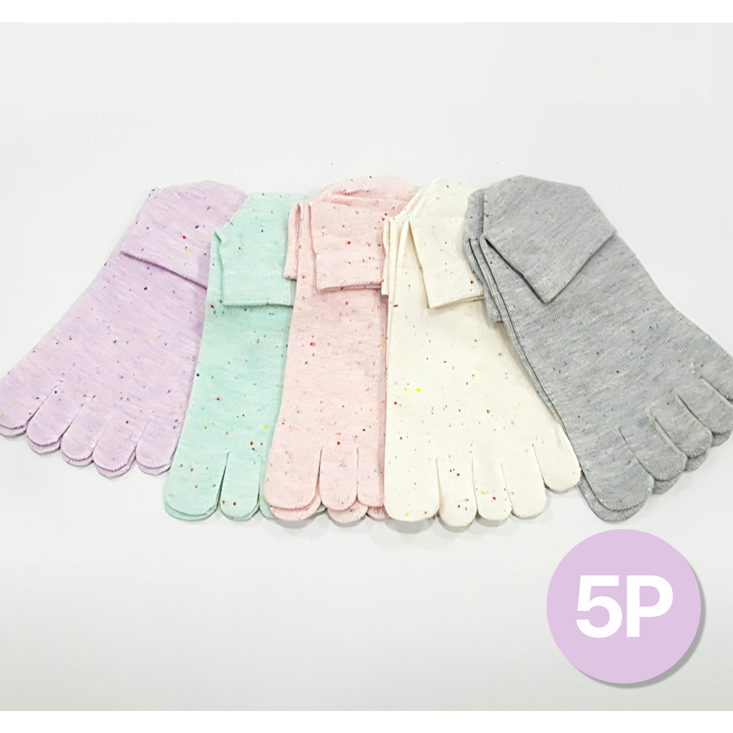 빛나는날 여자 발가락양말 스판 단목 5P 땀흡수 무좀 여성 발가락 양말 12,600원