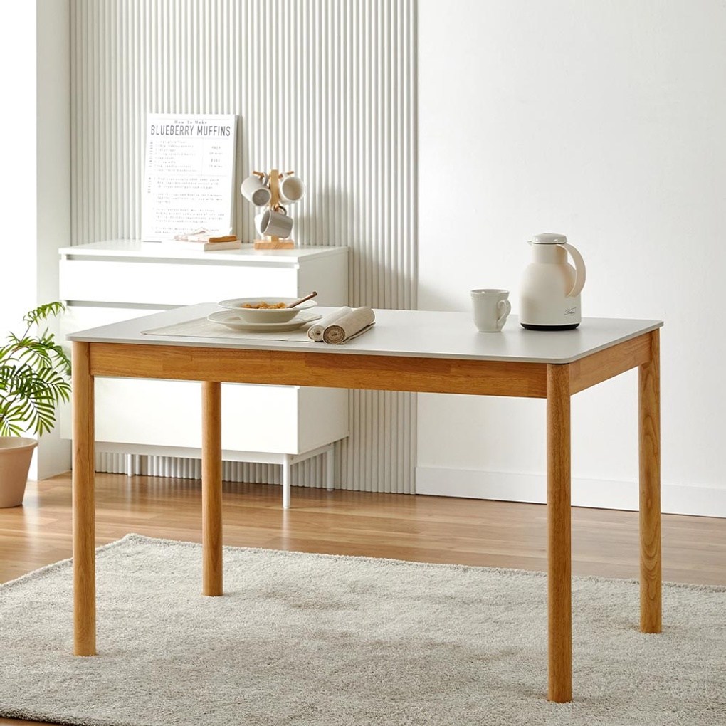 모던하우스 야탑점 가구 그리드 포세린 테이블 4인 화이트_DL24SET025, 그리드 포세린 테이블 4인 화이트_DL24SET025, 4인용 299,000원