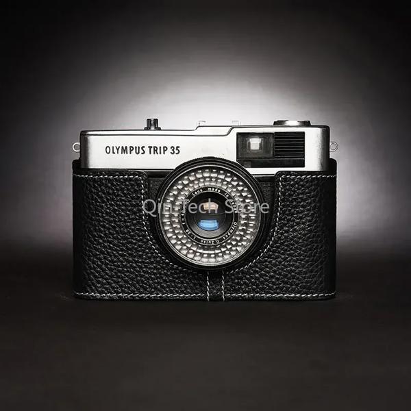 호환 올림푸스 여행 35 Trip35 용 진짜 가죽 카메라 가방 하단 보호 케이스 커버베이스 그립 어깨 벨트 넥 스트랩 80,850원
