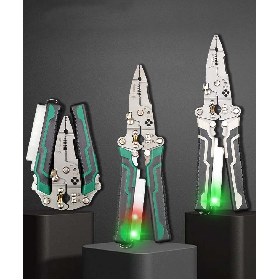 애니틴 다기능 접이식 와이어 스트리퍼 전선탈피 피복제거기 전기측정 작업용 블랙 1개 11,900원