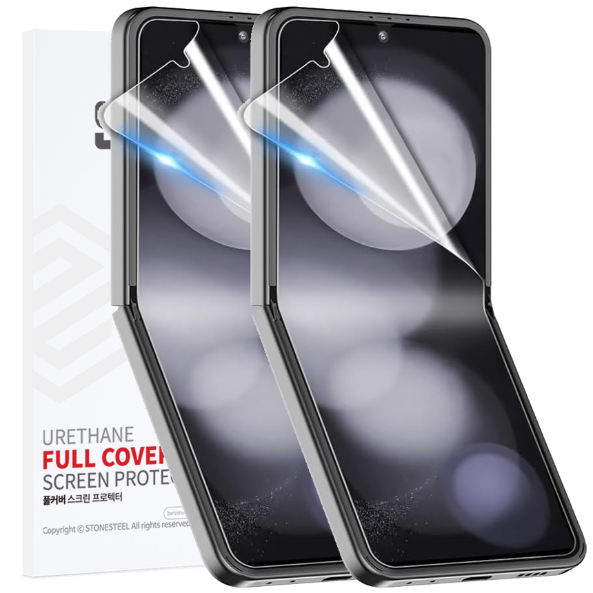 스톤스틸 (1+1) 갤럭시 Z플립5 액정 보호 풀커버 방탄 TPU 국산 우레탄 필름, 현재가 6,880원