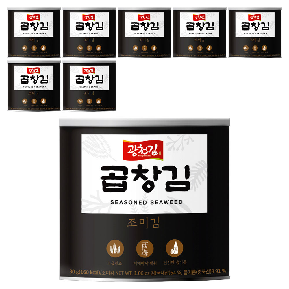광천김 곱창 캔김, 30g, 8개 33,230원