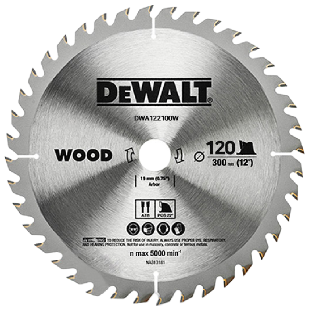 디월트 12인치 120T 목재용 원형톱날 DWA122120W 33,480원