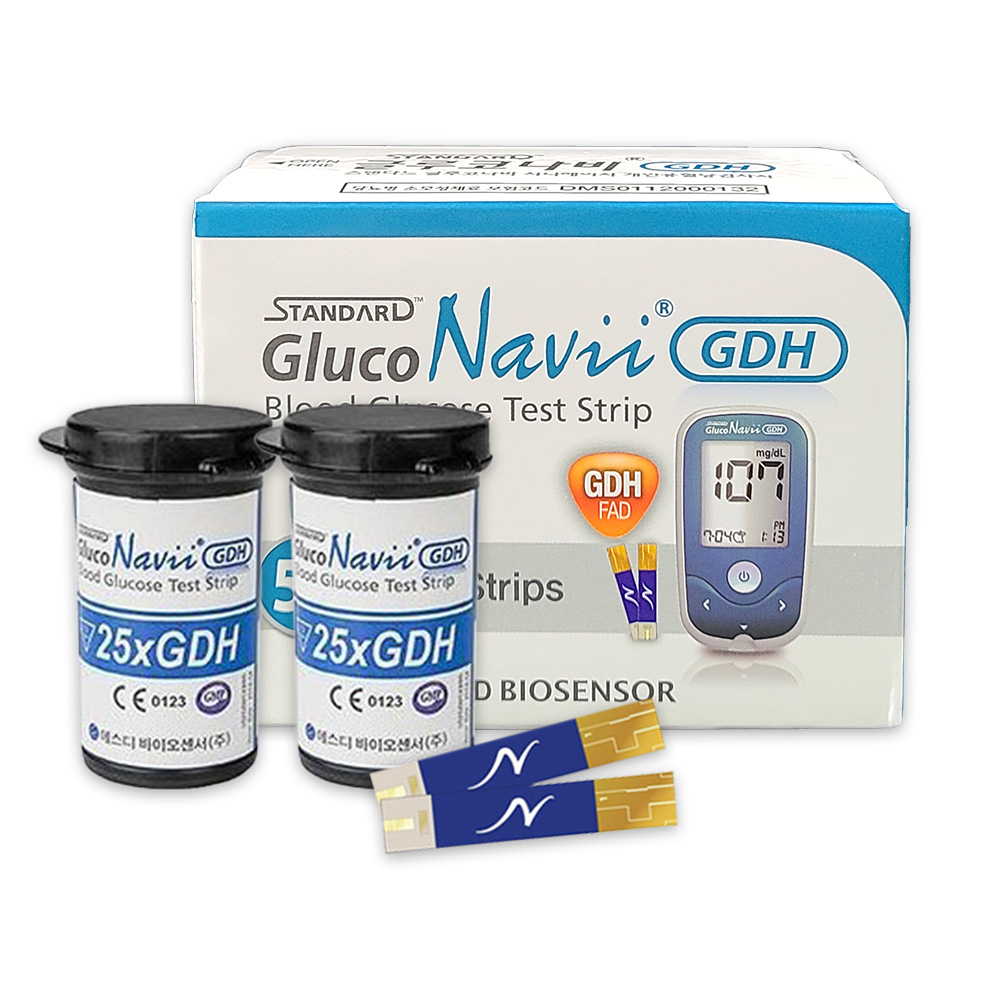 스탠다드 글루코나비 GDH 혈당측정 검사지 50매입 1통 15,300원