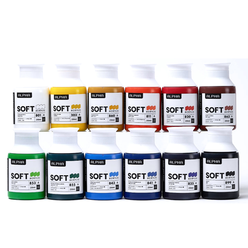 알파색채 소프트바디 아크릴물감 세트 MAIN COLOR 44,900원