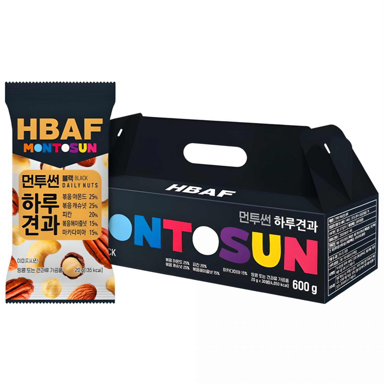 바프 먼투썬 하루견과 블랙 600g, 1세트 25,900원