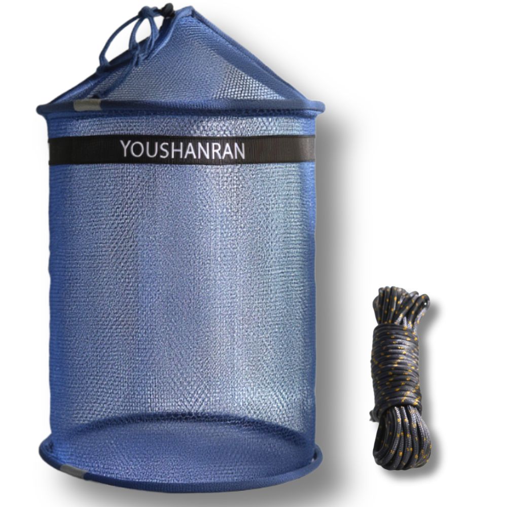 와일드윙 대량 포획 튼튼한 낚시 살림망, 로프 포함, 짙은 블루 12,400원