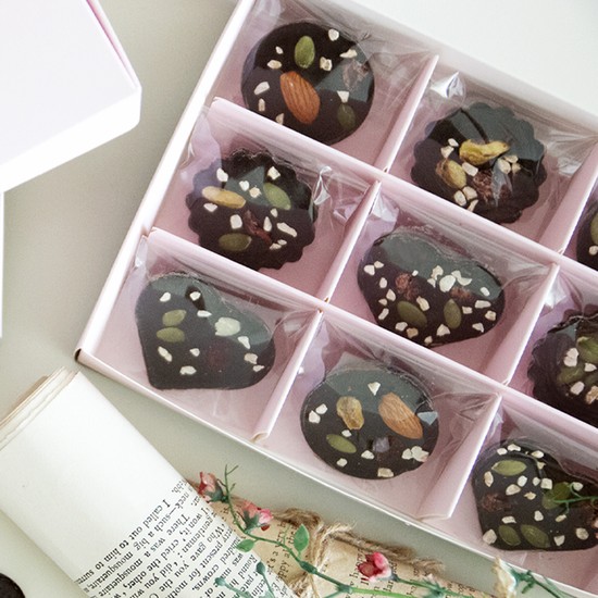 디유 화이트데이 수제 초콜릿 만들기 선물 세트DIY 키트 다크 파베 초콜렛 15종_누아망디앙 25,800원