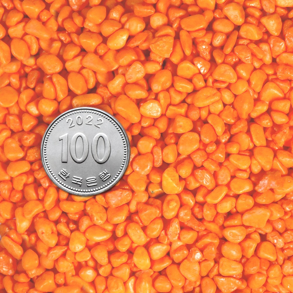 화분월드 컬러스톤 주황, 1개, 1.5kg 8,970원