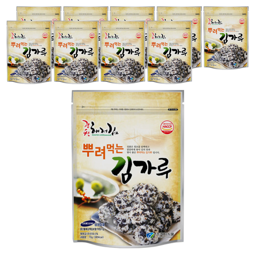 해저식품 광천 해저 뿌려먹는 김가루, 70g, 10개 33,000원