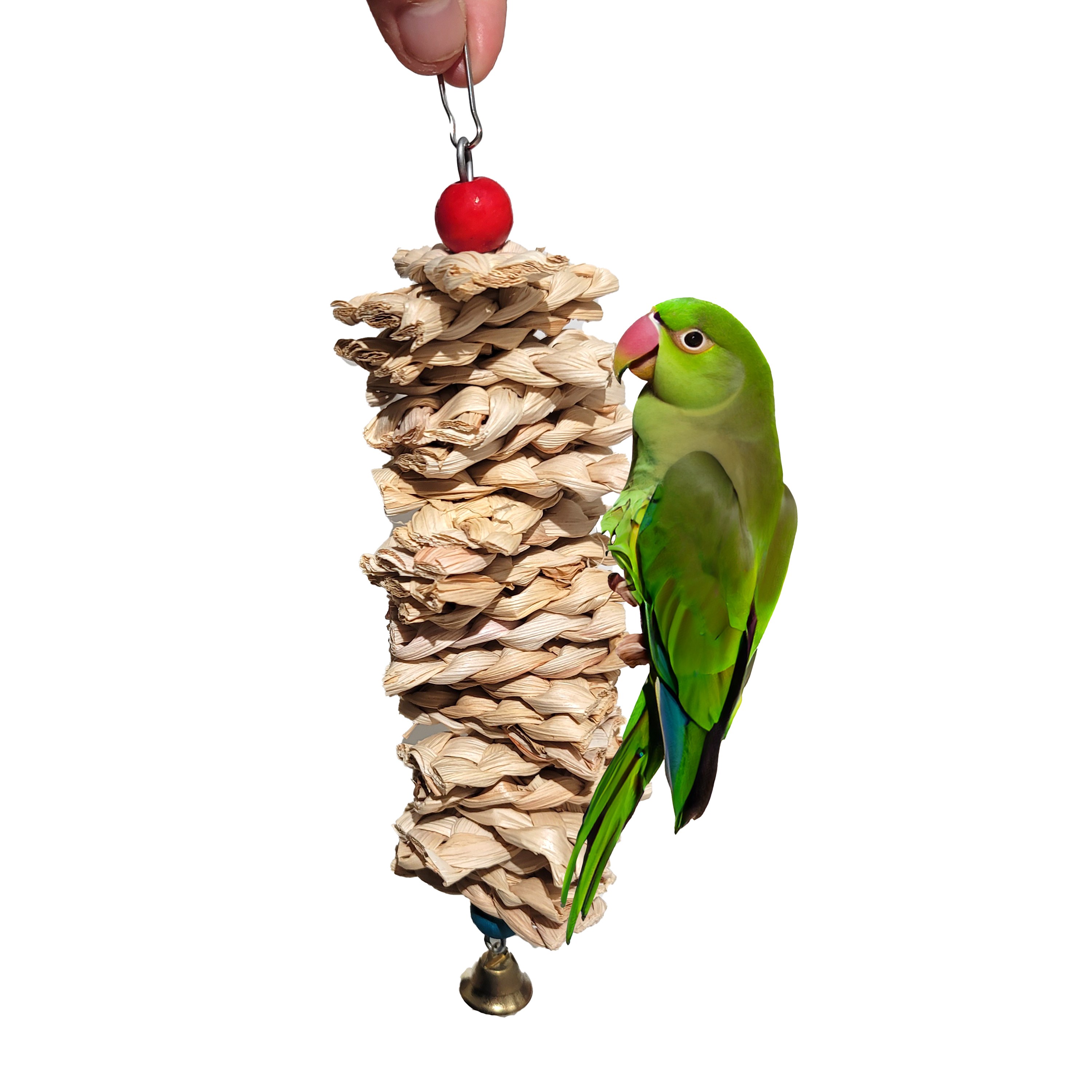 무핑 씹고 뜯는 앵무새 장난감 스윙행어 천연잔디나무 그네 사다리 놀이 운동 놀이터 5,600원