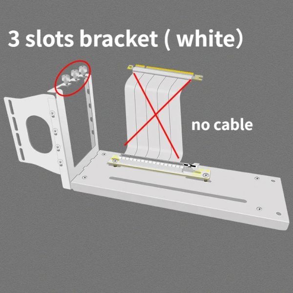 그래픽 카드용 DIY 2/3 슬롯 마그네틱 수직 장착 브래킷, PCIe 3.0 4.0 5.0 라이저 PC 케이스용 범용 7 PCI GPU 홀더 46,000원