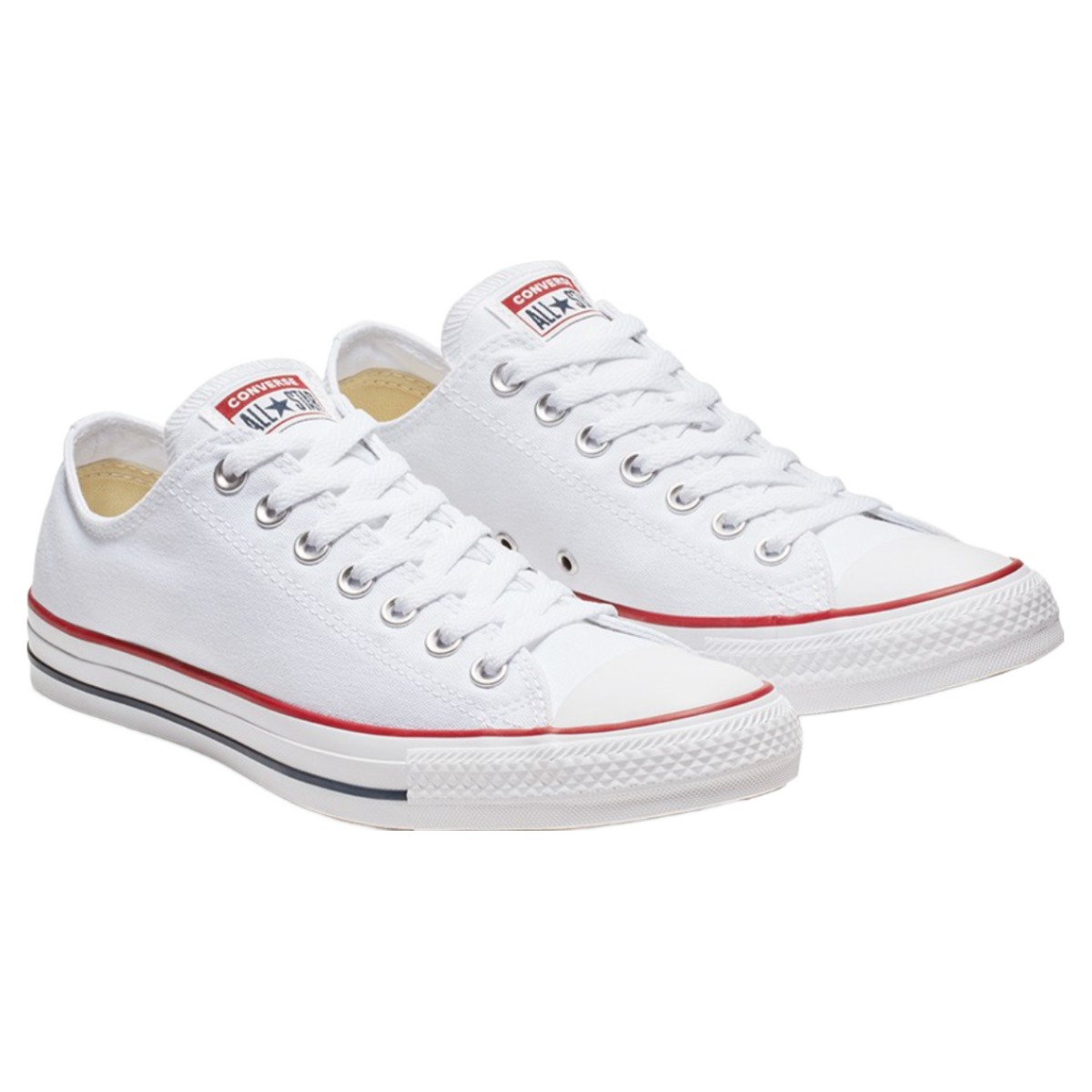 (국내매장판)정품 컨버스 척테일러 올스타 클래식 화이트 로우+고무끈 66,500원