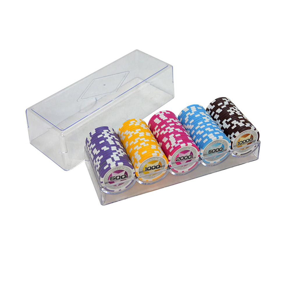 후니겜블 국제규격 스타 포커칩 14g 100p 아크릴케이스 세트 27,850원