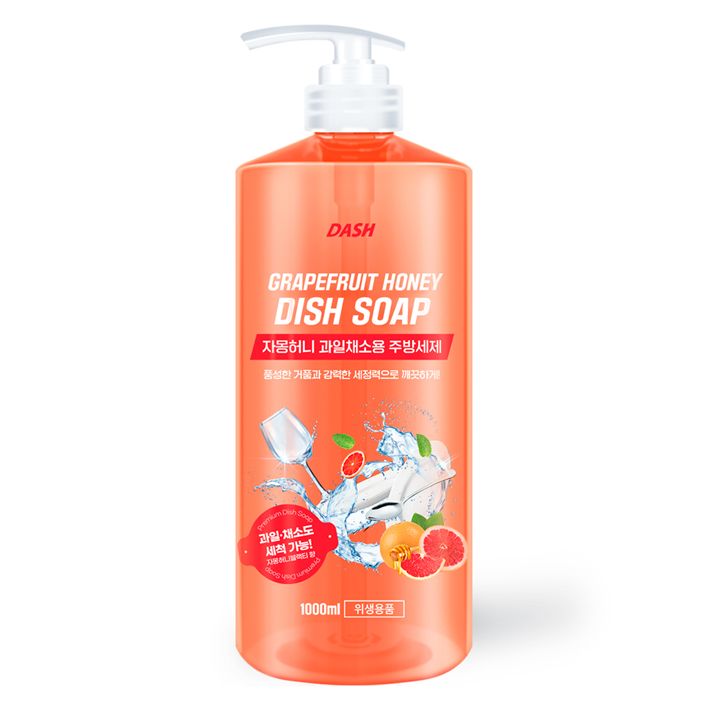 대쉬 자몽허니 과일채소용 주방세제, 1L, 1개 7,900원